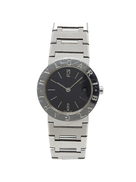 Bvlgari Vintage Watch Date Black Quartz